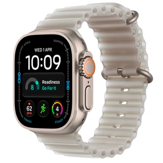 Смарт-часы Apple Watch Ultra 4 GPS + Cellular, 49mm, Natural Tit Case Translucent Grey Ocean Band, M, (MJAD4QI/A)