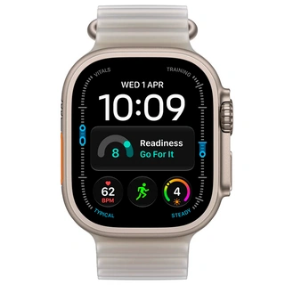 Смарт-часы Apple Watch Ultra 4 GPS + Cellular, 49mm, Natural Tit Case Translucent Grey Ocean Band, M, (MJAD4QI/A) - фото 2