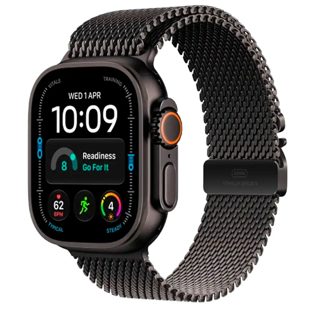 Смарт-часы Apple Watch Ultra 4 GPS + Cellular, 49mm, Black Tit Case Black Tit Milan Loop, M, (MJAV4QI/A)