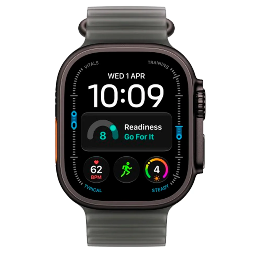 Смарт-часы Apple Watch Ultra 4 GPS + Cellular, 49mm, Black Tit Case Translucent Black Ocean Band, M, (MJAY4QI/A) - фото 2