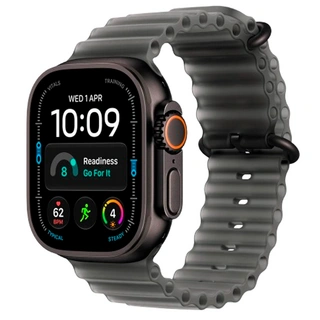 Смарт-часы Apple Watch Ultra 4 GPS + Cellular, 49mm, Black Tit Case Translucent Black Ocean Band, M, (MJAY4QI/A)
