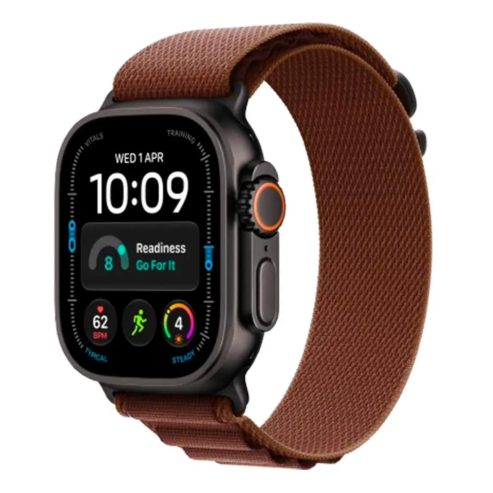 Смарт-часы Apple Watch Ultra 4 GPS + Cellular, 49mm, Black Tit Case Burgundy Alpine Loop, S, (MJC04QI/A)