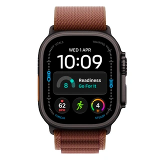 Смарт-часы Apple Watch Ultra 4 GPS + Cellular, 49mm, Black Tit Case Burgundy Alpine Loop, S, (MJC04QI/A)