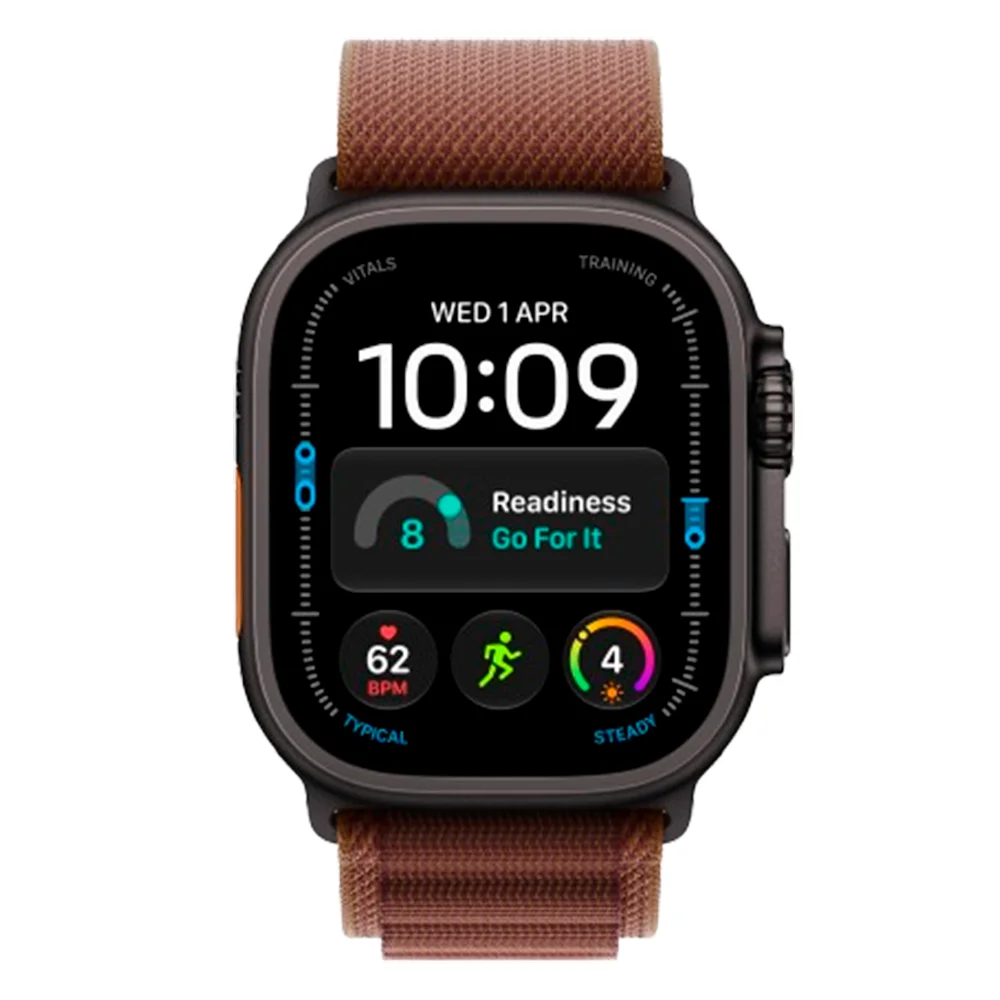 Смарт-часы Apple Watch Ultra 4 GPS + Cellular, 49mm, Black Tit Case Burgundy Alpine Loop, M, (MJC14QI/A) - фото 2