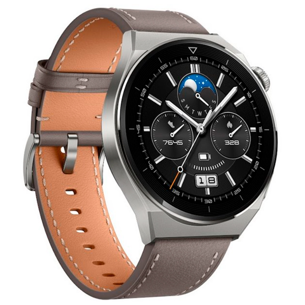 Смарт-часы HUAWEI Watch GT3 Pro 46mm Gray Leather Strap