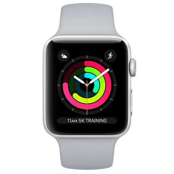 Cмарт часы Apple Watch Series 3 GPS 42mm Silver with Sport Band (MQL02)
