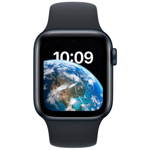 Смарт-часы Apple Watch SE GPS 2nd Gen 44mm Midnight Aluminium Case with Midnight Sport Band Regular MNK03GK/A