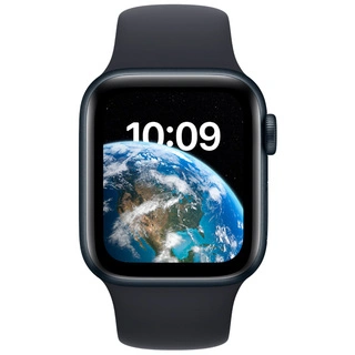 Смарт-часы Apple Watch SE GPS 2nd Gen 44mm Midnight Aluminium Case with Midnight Sport Band Regular MNK03GK/A - фото 2