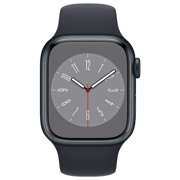 Смарт-часы Apple Watch Series 8 GPS 45mm Midnight Aluminium Case with Midnight Sport Band - Regular MNP13GK/A