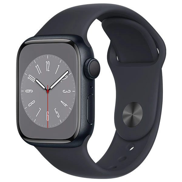 Смарт-часы Apple Watch Series 8 GPS 41mm Midnight Aluminium Case with Midnight Sport Band - Regular MNP53GK/A