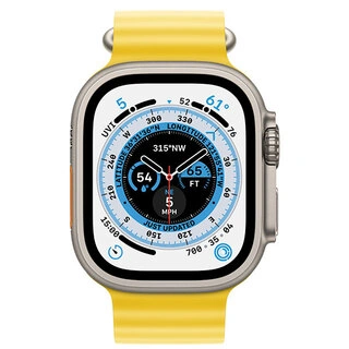 Смарт-часы Apple Watch Ultra GPS + Cellular 49mm Titanium Case with Yellow Ocean Band MNHG3GK/A - фото 2