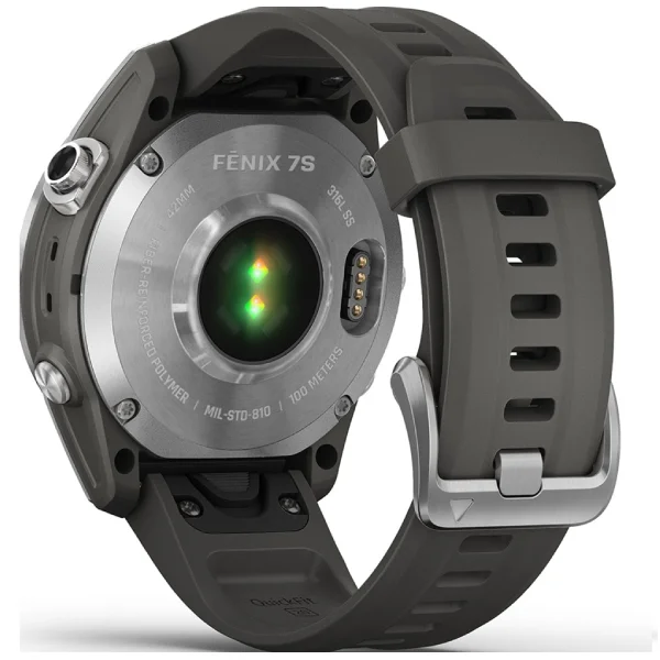 Смарт-часы Garmin Fenix 7S стальной, темносерый ремешок (010-02539-01) - фото 7