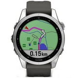 Смарт-часы Garmin Fenix 7S стальной, темносерый ремешок (010-02539-01) - фото 4