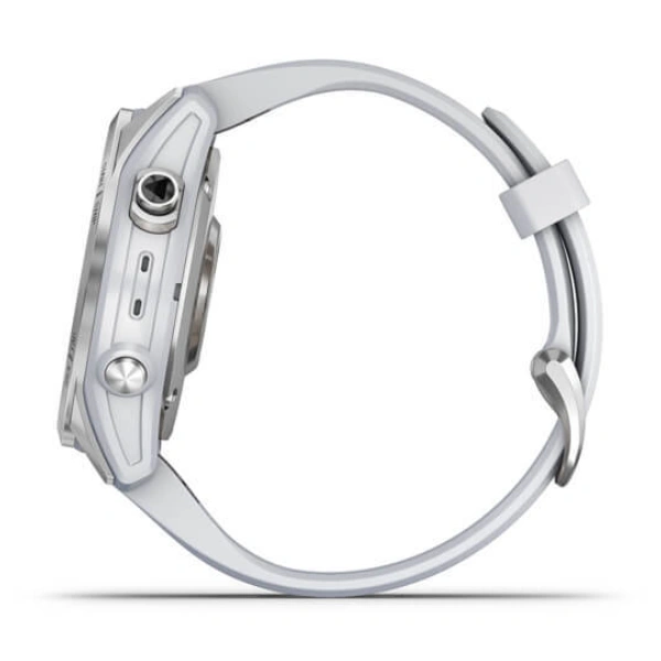 Смарт-часы Garmin Fenix 7S стальной, белый ремешок (010-02539-03) - фото 5