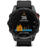 Смарт-часы Garmin Fenix 7S Solar черные, черный ремешок (010-02539-13) - фото 3