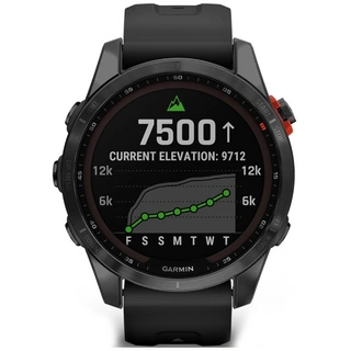 Смарт-часы Garmin Fenix 7S Solar черные, черный ремешок (010-02539-13)