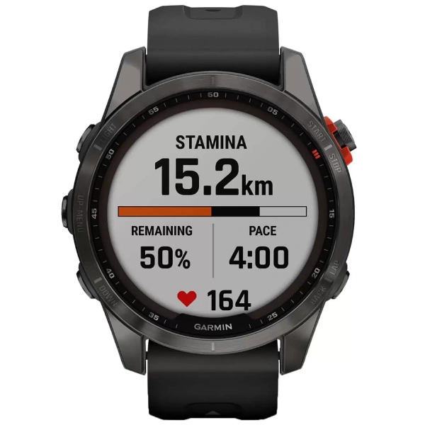 Смарт-часы Garmin Fenix 7S Solar черные, черный ремешок (010-02539-13) - фото 5
