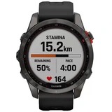 Смарт-часы Garmin Fenix 7S Solar черные, черный ремешок (010-02539-13) - фото 5