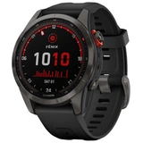 Смарт-часы Garmin Fenix 7S Solar черные, черный ремешок (010-02539-13)