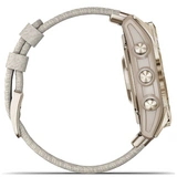 Смарт-часы Garmin Fenix 7S Sapphire Solar кремовое золото, кремовый ремешок (010-02539-39) - фото 9