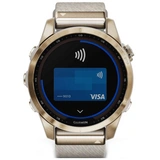 Смарт-часы Garmin Fenix 7S Sapphire Solar кремовое золото, кремовый ремешок (010-02539-39) - фото 6