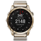 Смарт-часы Garmin Fenix 7S Sapphire Solar кремовое золото, кремовый ремешок (010-02539-39) - фото 8