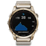 Смарт-часы Garmin Fenix 7S Sapphire Solar кремовое золото, кремовый ремешок (010-02539-39) - фото 7