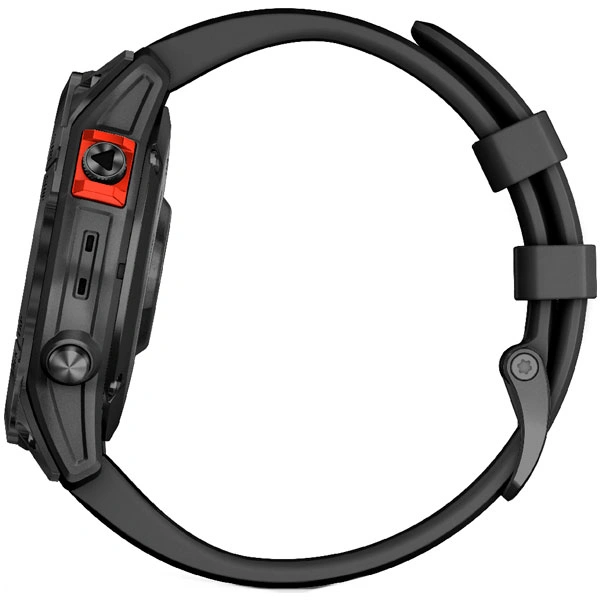 Смарт-часы Garmin Fenix 7 Solar Slate темносерый, черный ремешок (010-02540-11) - фото 3