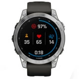 Смарт-часы Garmin Fenix 7 серебристый, графитовый ремешок (010-02540-01) - фото 2