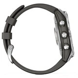 Смарт-часы Garmin Fenix 7 серебристый, графитовый ремешок (010-02540-01) - фото 4