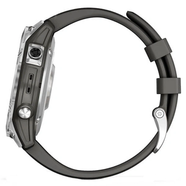 Смарт-часы Garmin Fenix 7 серебристый, графитовый ремешок (010-02540-01) - фото 5