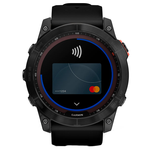 Смарт-часы Garmin Fenix 7X Solar темно-серый, черный ремешок (010-02541-01)