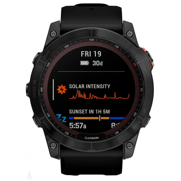Смарт-часы Garmin Fenix 7X Solar темно-серый, черный ремешок (010-02541-01) - фото 5