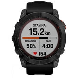 Смарт-часы Garmin Fenix 7X Solar темно-серый, черный ремешок (010-02541-01) - фото 2