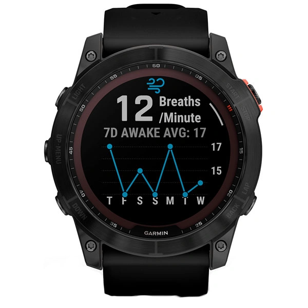 Смарт-часы Garmin Fenix 7X Solar темно-серый, черный ремешок (010-02541-01) - фото 3