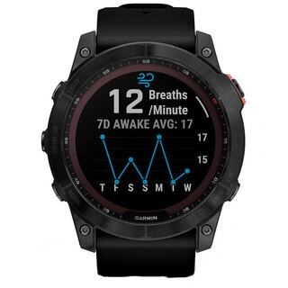 Смарт-часы Garmin Fenix 7X Solar темно-серый, черный ремешок (010-02541-01)