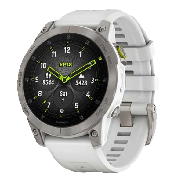 Garmin смарт сағаттары Epix Gen 2 Sapphire ақ титан (010-02582-21)