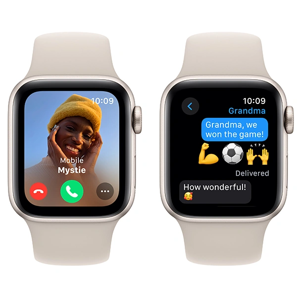 Apple смарт-сағаты Watch SE GPS 40mm Starlight Aluminium Case with Starlight Sport Band - M/L - фото 4