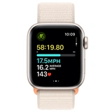 Смарт-часы Apple Watch SE GPS 40mm Starlight Aluminium Case with Starlight Sport Loop - фото 6