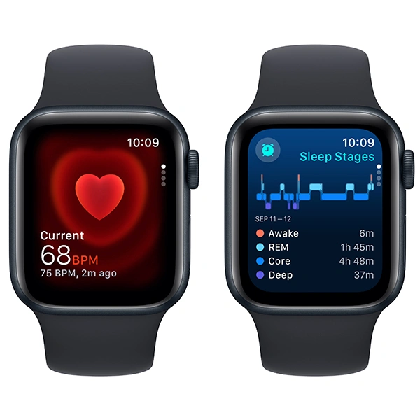 Смарт-часы Apple Watch SE GPS 40mm Midnight Aluminium Case with Midnight Sport Band - S/M - фото 5