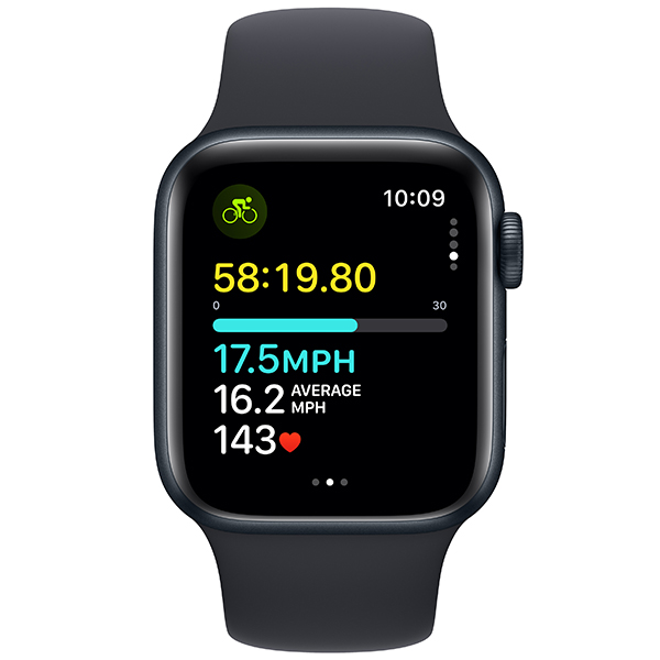Apple смарт-сағаты Watch SE GPS 40mm Midnight Aluminium Case with Midnight Sport Band - S/M