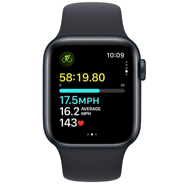 Смарт-часы Apple Watch SE GPS 40mm Midnight Aluminium Case with Midnight Sport Band - S/M - фото 6