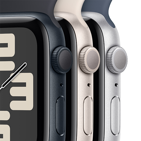 Смарт-часы Apple Watch SE GPS 40mm Silver Aluminium Case with Storm Blue Sport Band - S/M