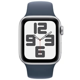 Смарт-часы Apple Watch SE GPS 40mm Silver Aluminium Case with Storm Blue Sport Band - M/L - фото 2