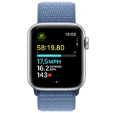 Смарт-часы Apple Watch SE GPS 40mm Silver Aluminium Case with Winter Blue Sport Loop - фото 6