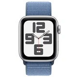 Смарт-часы Apple Watch SE GPS 40mm Silver Aluminium Case with Winter Blue Sport Loop - фото 2