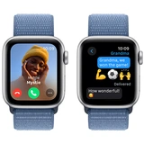 Смарт-часы Apple Watch SE GPS 40mm Silver Aluminium Case with Winter Blue Sport Loop - фото 4