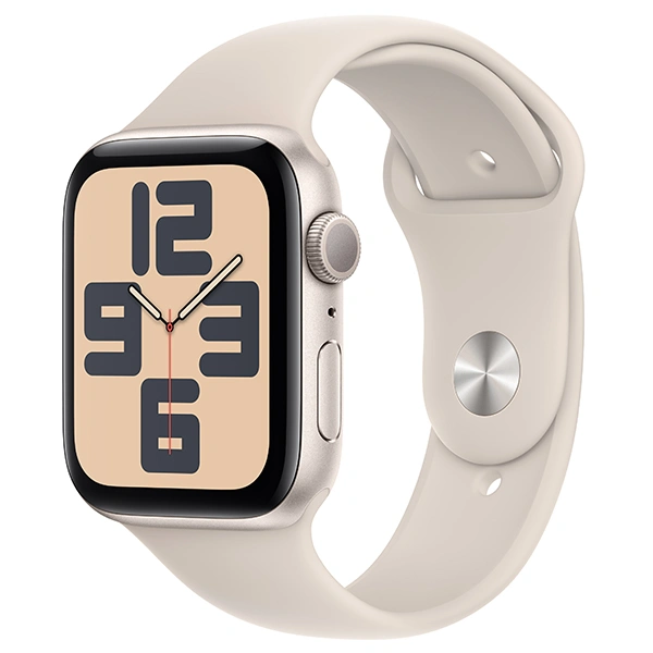 Apple смарт-сағаты Watch SE GPS 44mm Starlight Aluminium Case with Starlight Sport Band - M/L