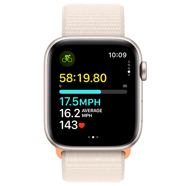 Смарт-часы Apple Watch SE GPS 44mm Starlight Aluminium Case with Starlight Sport Loop
