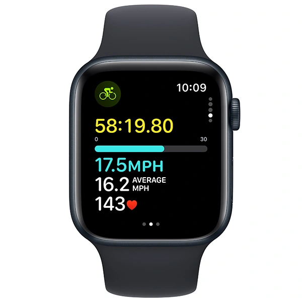 Apple смарт-сағаты Watch SE GPS 44mm Midnight Aluminium Case with Midnight Sport Band - S/M - фото 5